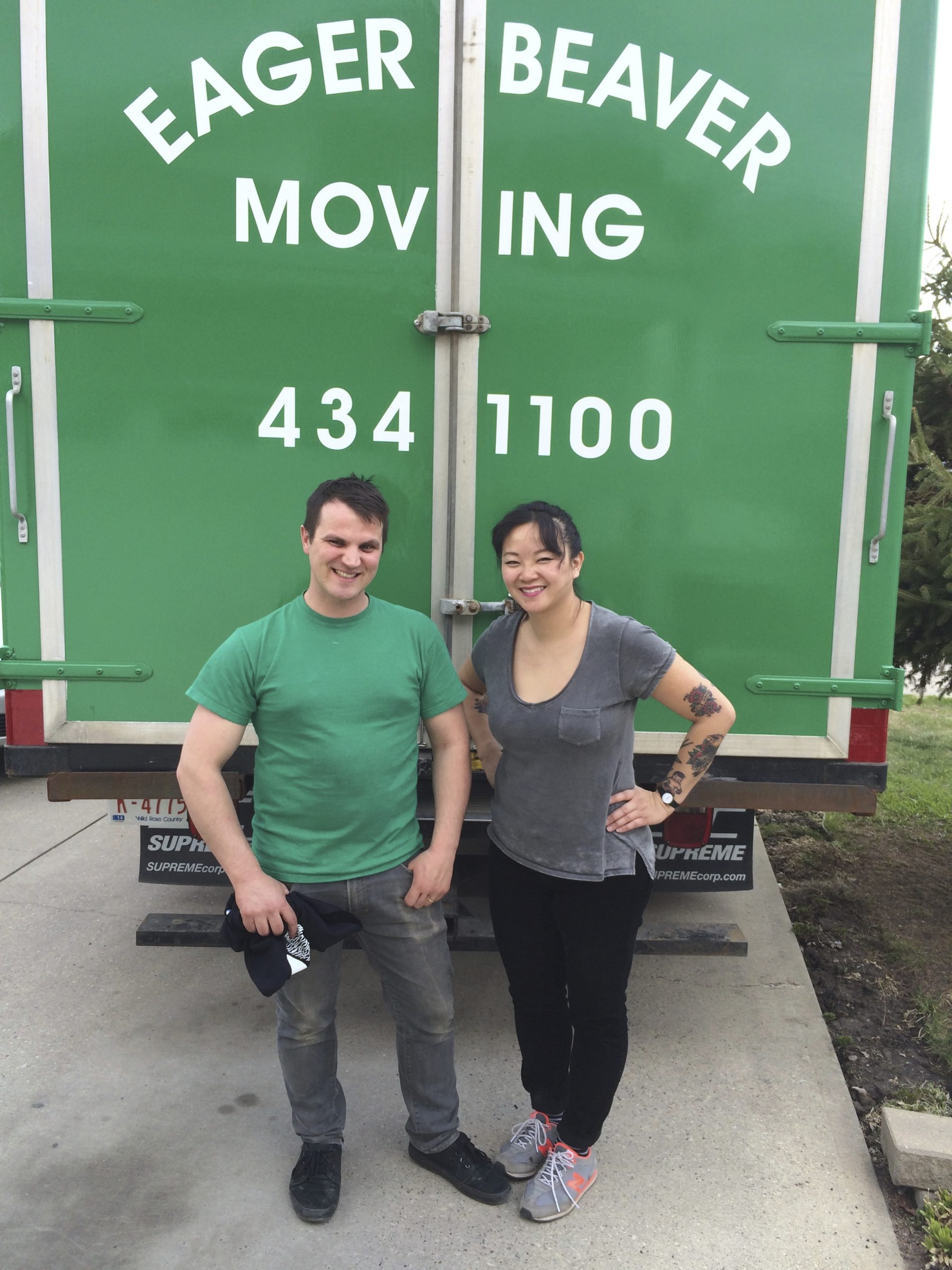 The Watson family, owners of Eager Beaver Moving & Storage in Edmonton